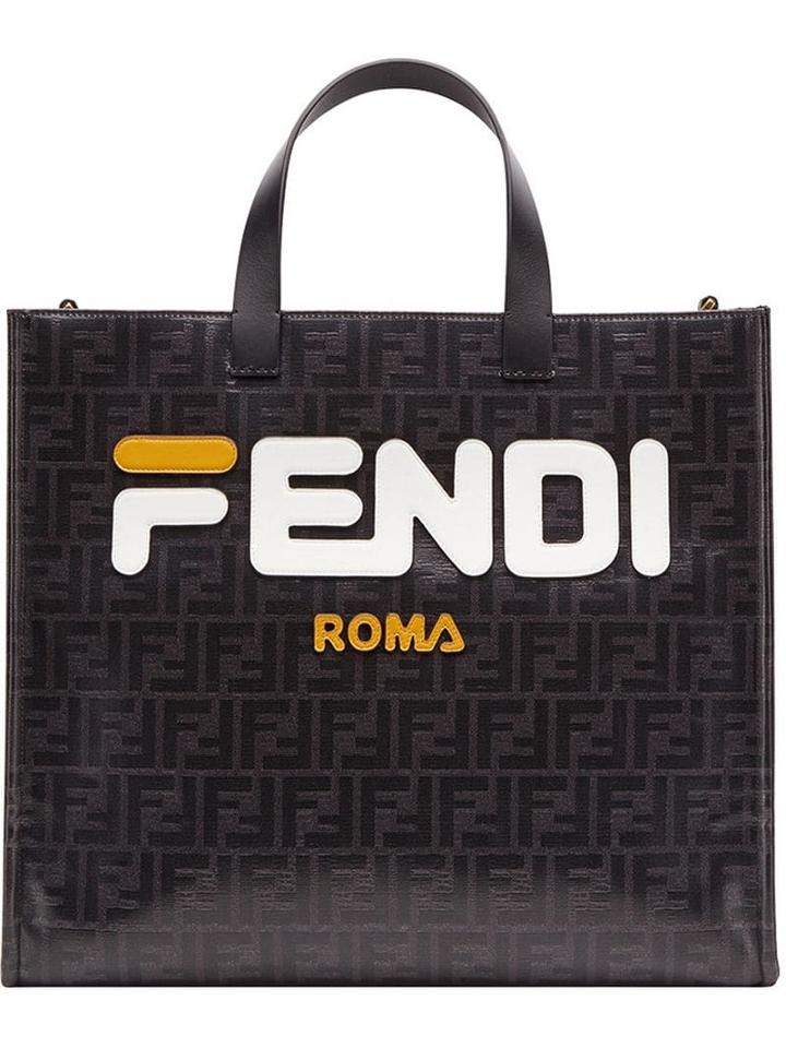 Fendi Fendimania Shopping S Bag - Black