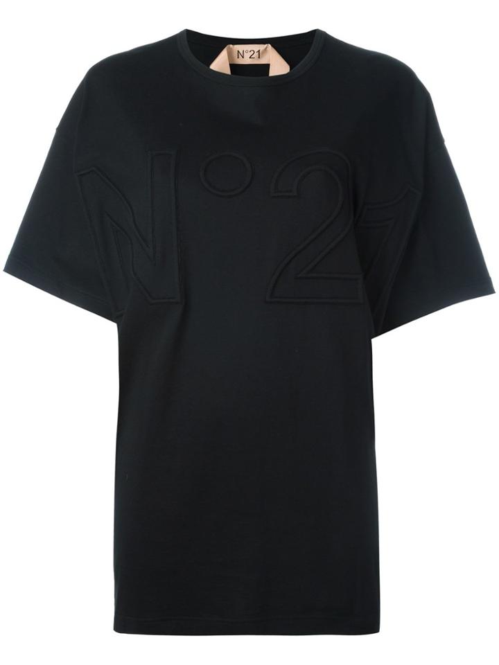 No21 Patched Logo T-shirt - Black