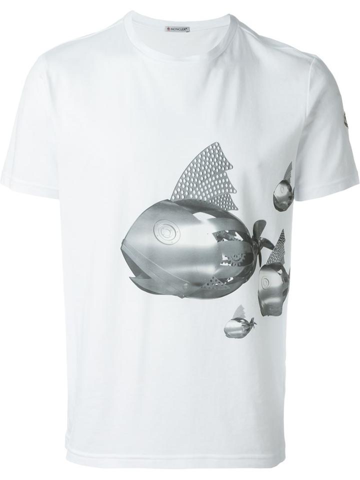 Moncler Mechanical Fish Print T-shirt