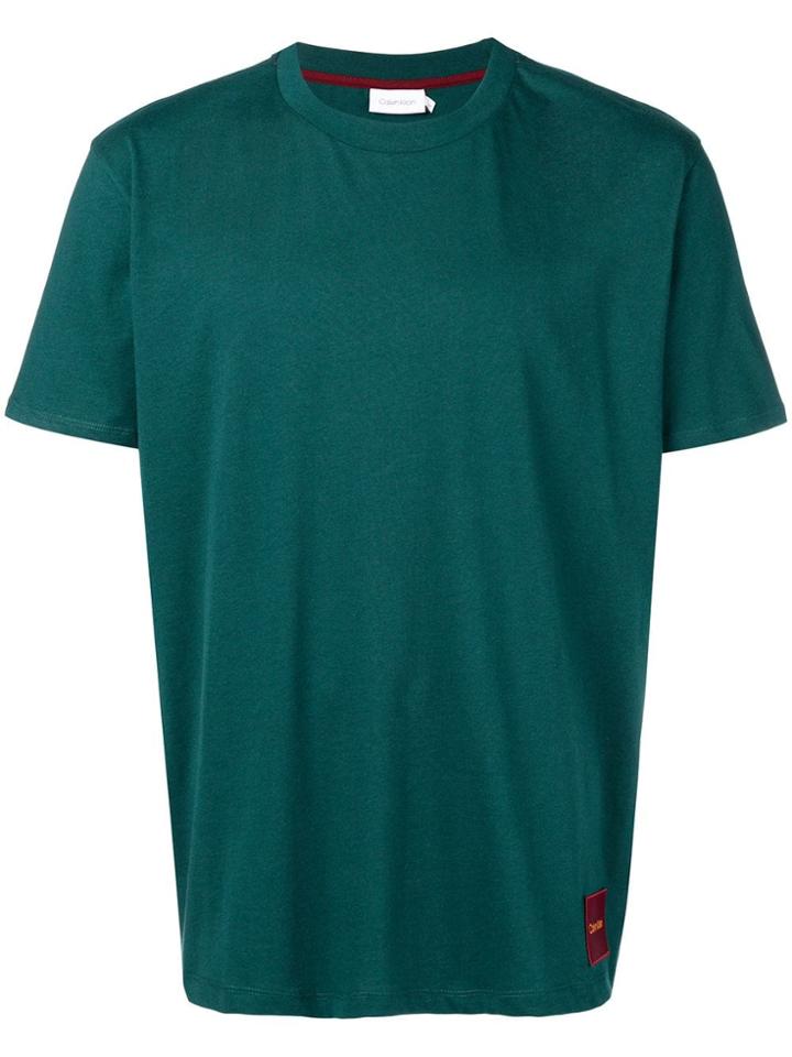Ck Calvin Klein Embroidered Patch T-shirt - Green