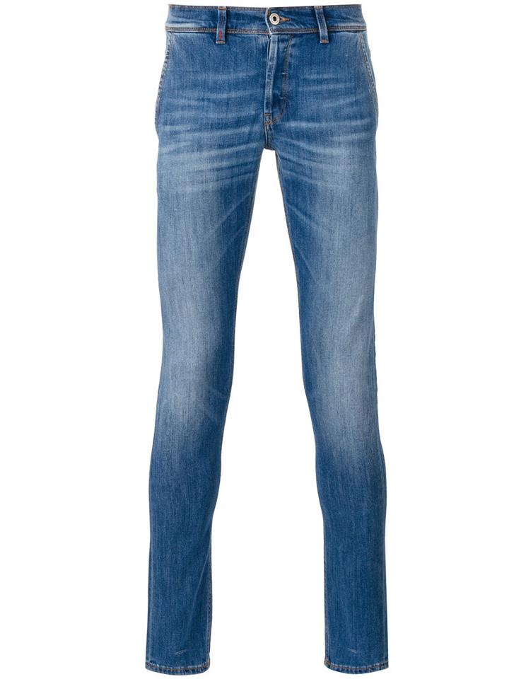 Dondup Konor Skinny Jeans, Men's, Size: 35, Blue, Cotton/spandex/elastane