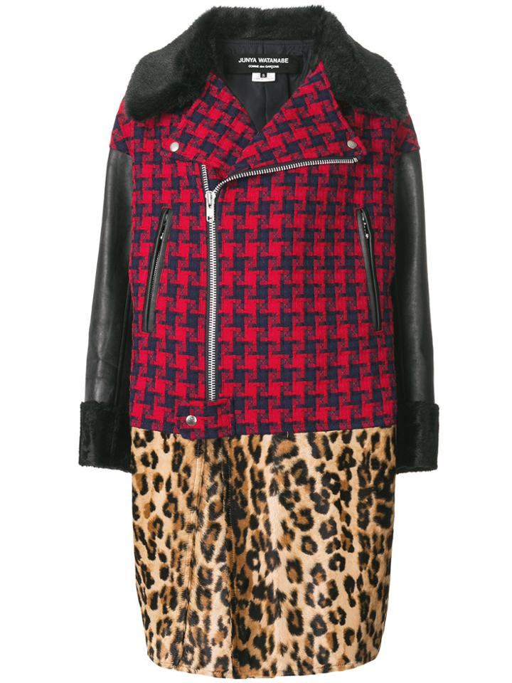 Junya Watanabe Comme Des Garçons Patchwork Coat - Red