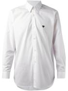 Comme Des Garçons Play Embroidered Heart Shirt - White