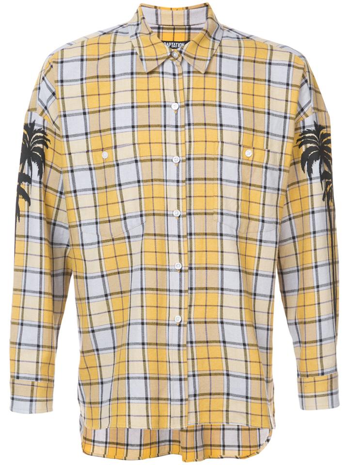 Adaptation Oversized Palm Shirt - Yellow & Orange