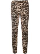 P.a.r.o.s.h. Leopard Print Trousers - Nude & Neutrals