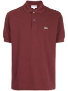 Lacoste Logo Patch Polo Shirt - Red
