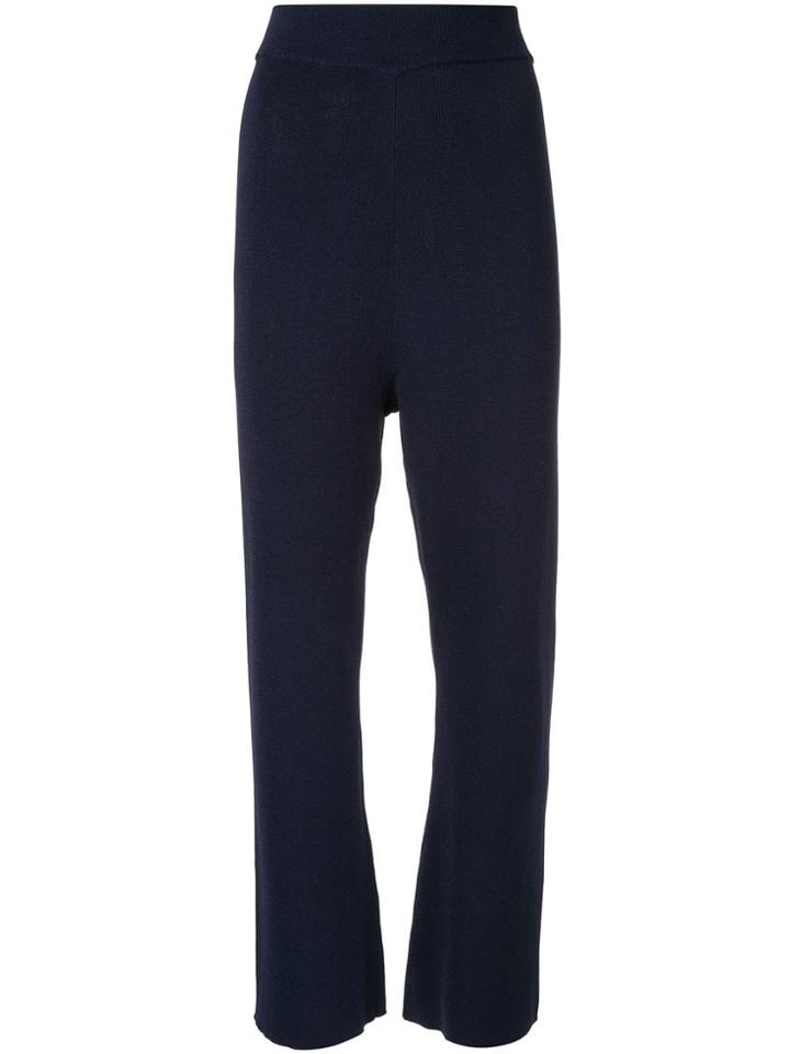 G.v.g.v. Kick Flare Knit Trousers - Blue