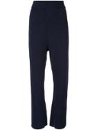 G.v.g.v. Kick Flare Knit Trousers - Blue