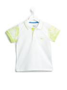 Armani Junior Hawaiian Sleeve Polo Shirt