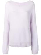 Agnona Gradient Lurex Jumper - Purple