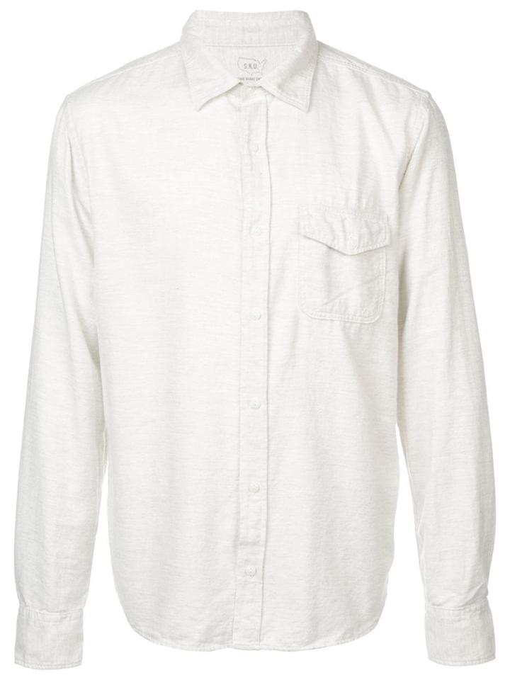 Save Khaki United Flannel Work Shirt - White