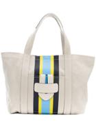 Tila March Simple Striped Shopper Tote - Nude & Neutrals