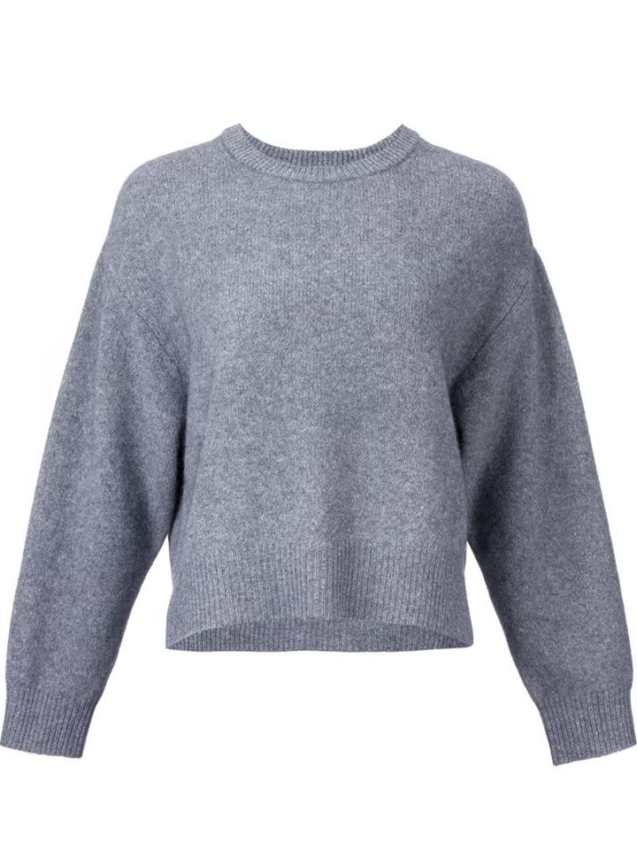 H Beauty & Youth. Shaggy Knit Jumper, Women's, Grey, Nylon/polyurethane/wool