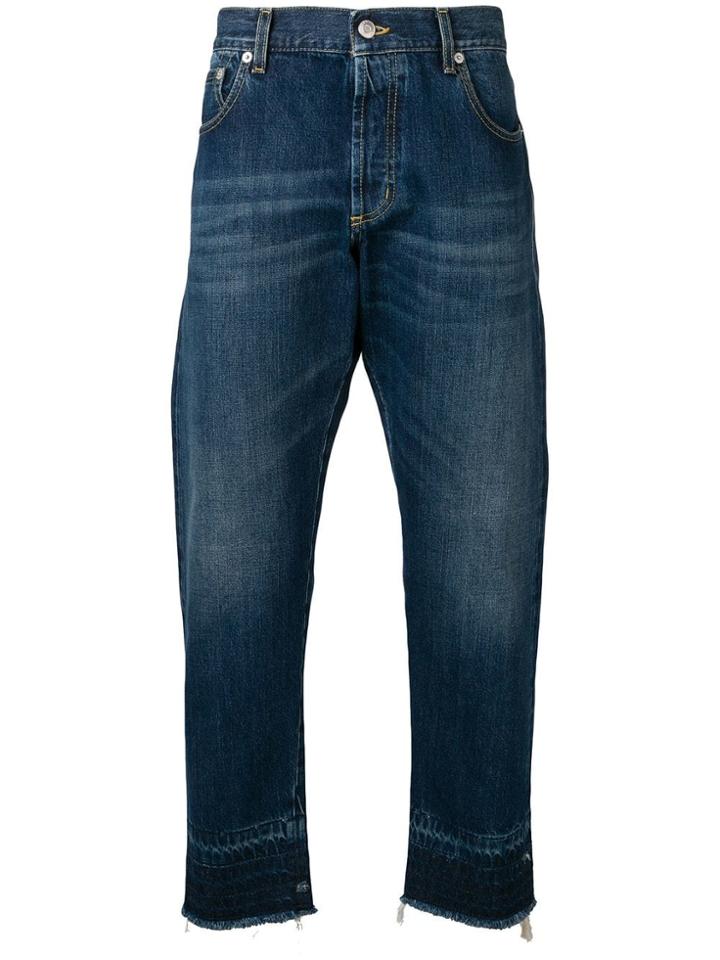 Alexander Mcqueen Faded Slim Jeans - Blue