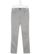 Armani Junior Teen Straight Leg Chinos - Grey