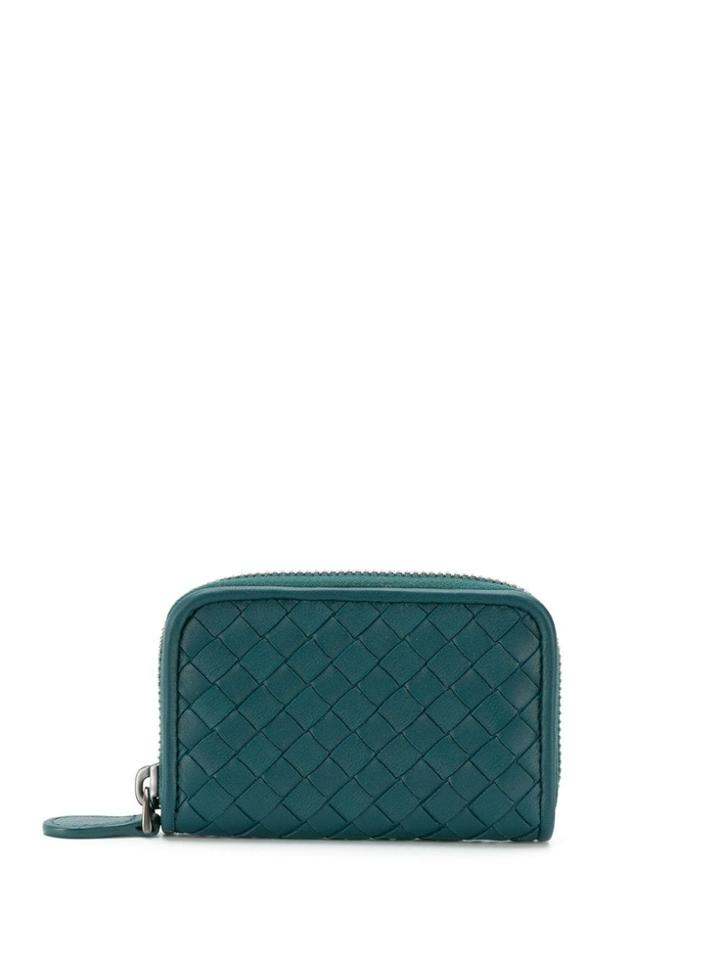 Bottega Veneta Intrecciato Zipped Wallet - Green