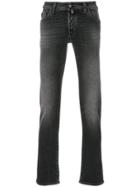 Jacob Cohen Stonewashed Slim-fit Jeans - Grey