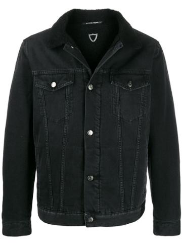 Htc Los Angeles Shearling Denim Jacket - Black