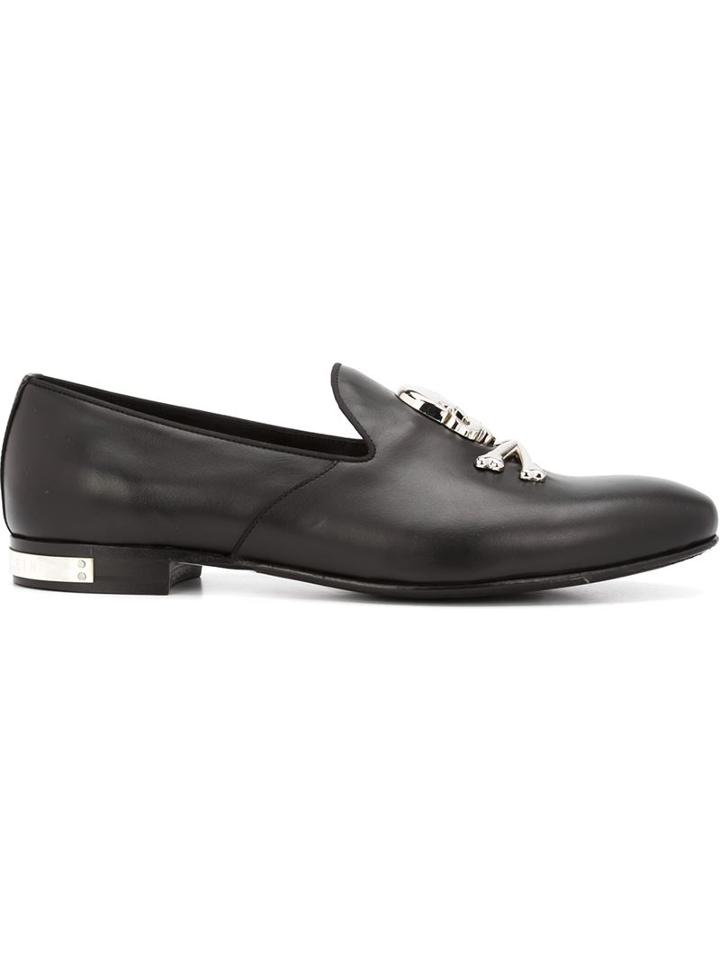 Philipp Plein 'black Flag' Slippers