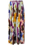 Christopher Kane Pansey Print Skirt, Women's, Size: 46, Silk