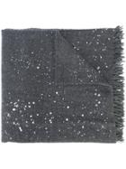 Fabiana Filippi Paint Splatter Scarf - Grey