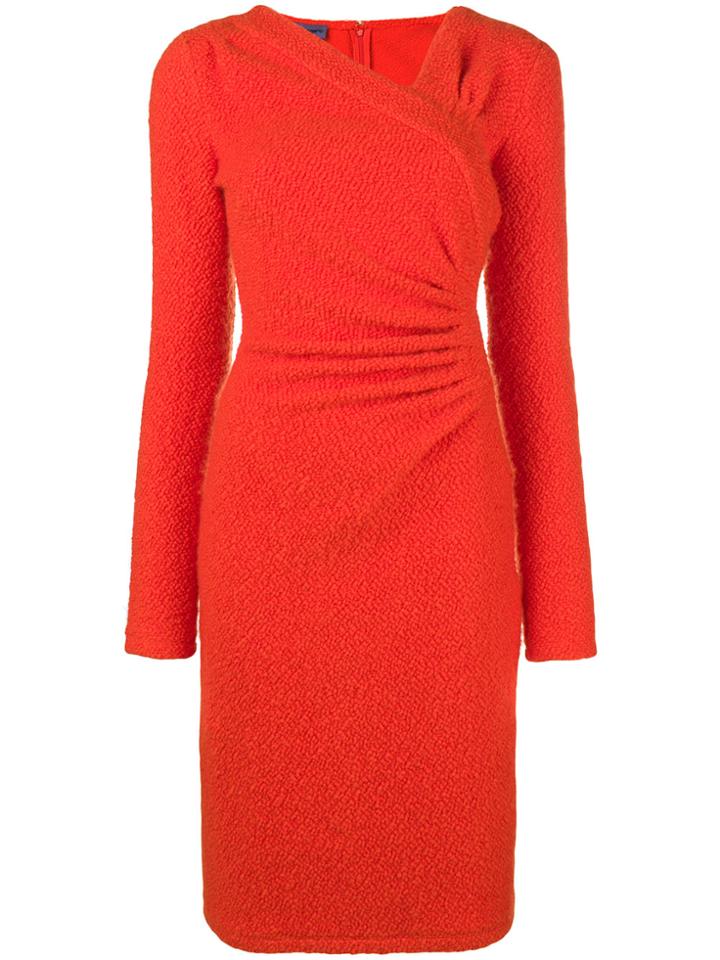 Emanuel Ungaro Vintage Fitted Knit Dress - Yellow & Orange