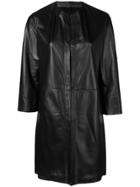 Drome Cropped Sleeve Coat - Black