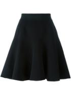 Dolce & Gabbana A-line Pleated Skirt, Women's, Size: 36, Black, Silk/polyamide/spandex/elastane/virgin Wool