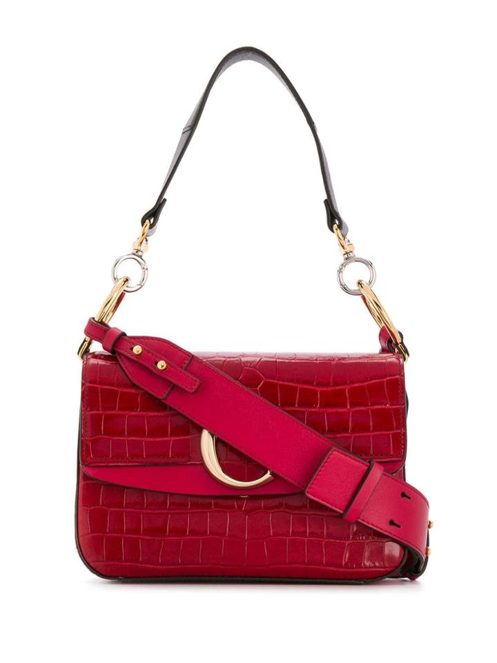 Chloé Small C Double Carry Bag - Red