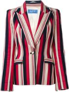 Thierry Mugler Vintage Striped Blazer, Women's, Size: Small, Red
