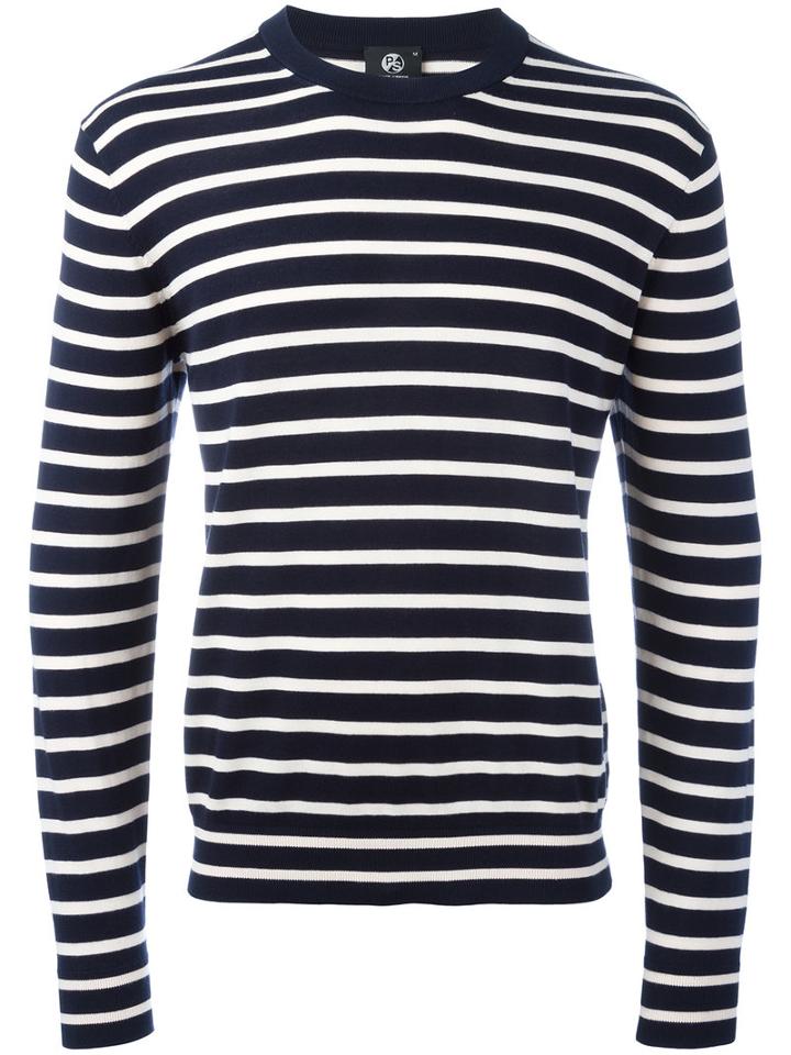 Ps By Paul Smith Striped Jumper, Men's, Size: Xl, Blue, Cotton