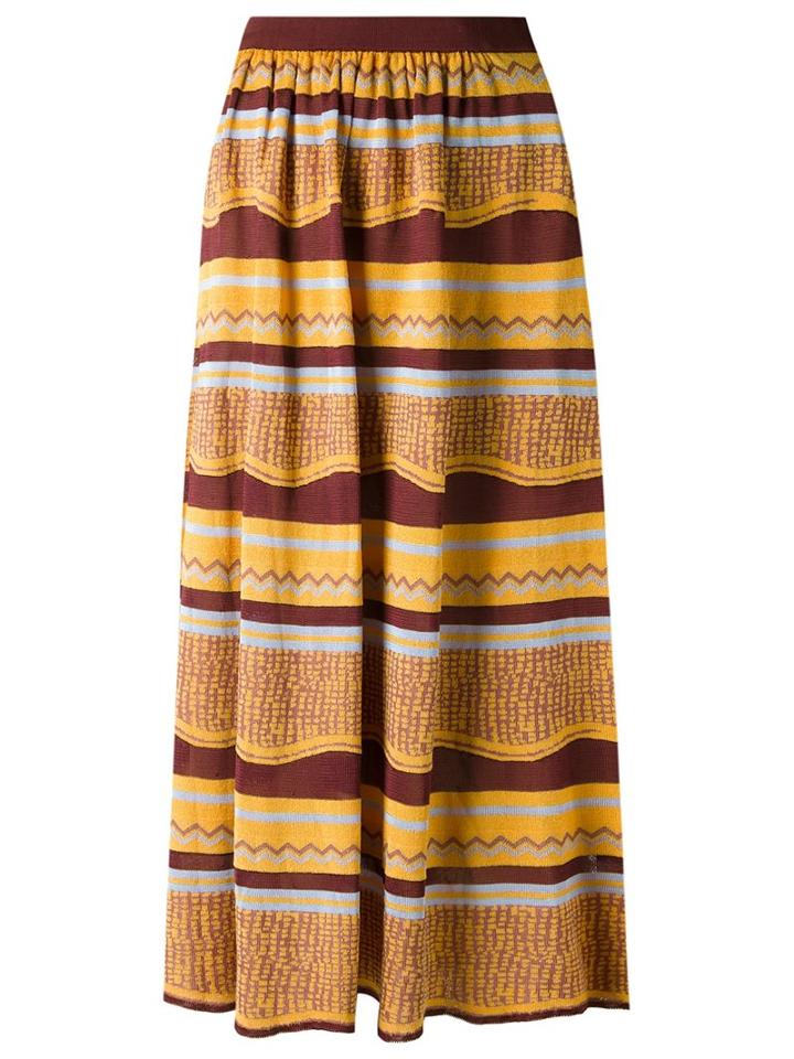 Gig Knit Midi Skirt, Women's, Size: P, Brown, Viscose