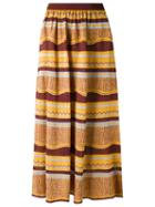 Gig Knit Midi Skirt, Women's, Size: P, Brown, Viscose