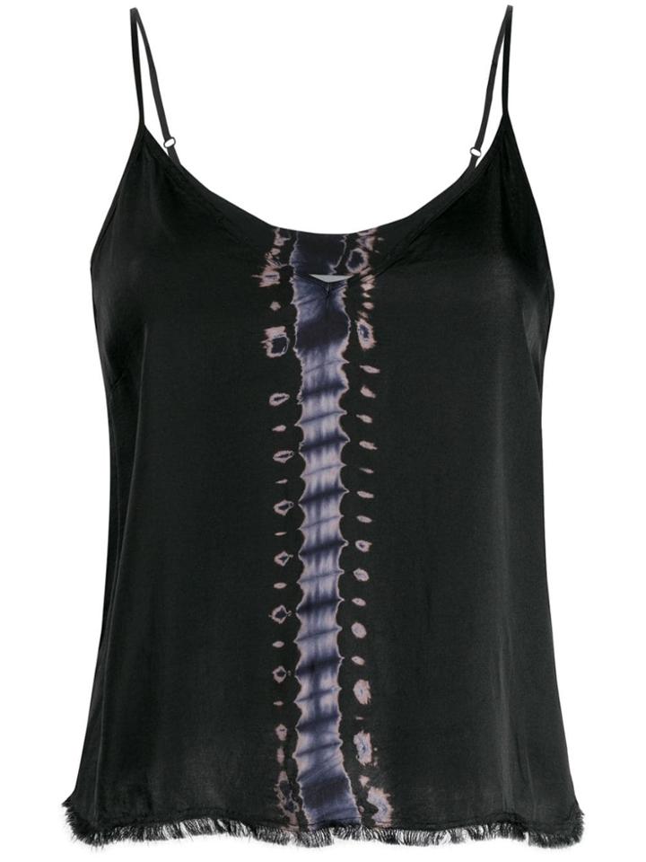 Raquel Allegra Tie-dye Cami Top - Black