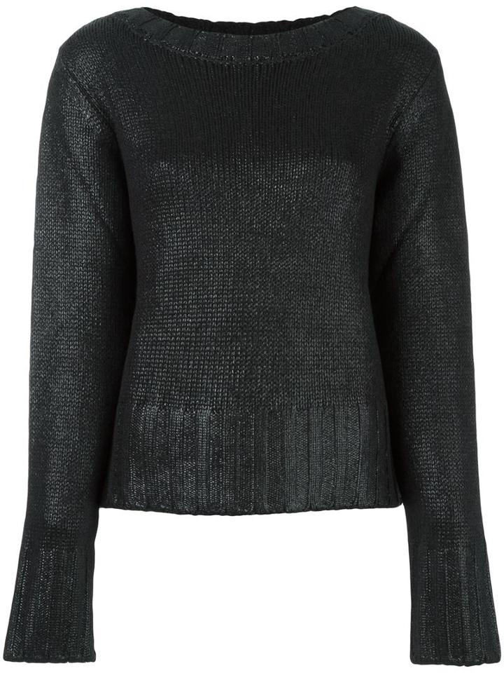 Eggs 'ortensia' Jumper, Women's, Size: 46, Black, Virgin Wool/acrylic