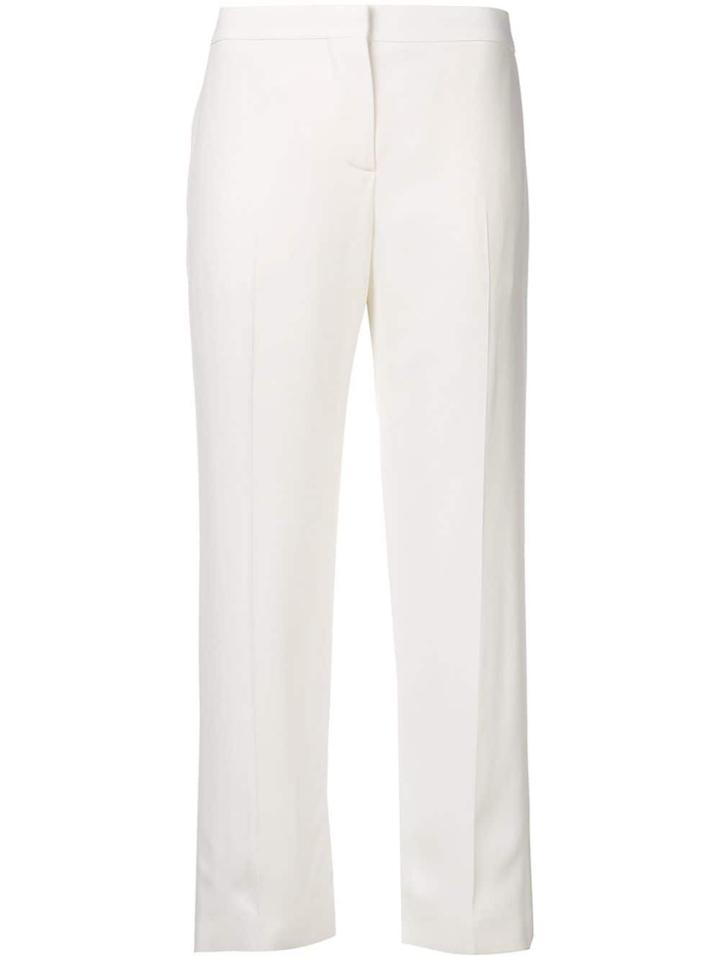 Alexander Mcqueen Cropped Straight-leg Trousers - White