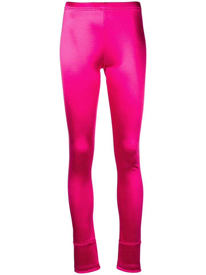Junya Watanabe Elasticated Waist Leggins - Pink & Purple