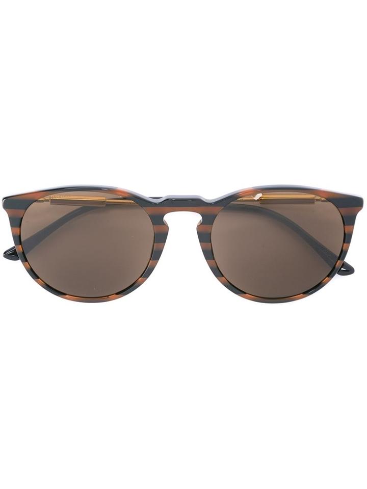 Versace 'pop Chic' Round Sunglasses, Men's, Brown, Acetate/metal