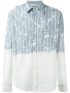 Faith Connexion Contrast Striped Shirt, Size: Small, Blue, Cotton