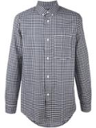 A.p.c. Button Down Shirt, Men's, Size: Large, Blue, Cotton