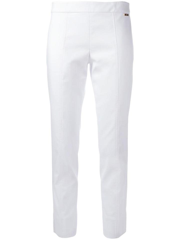 Tory Burch Slim-fit Cropped Tailored Trousers - White