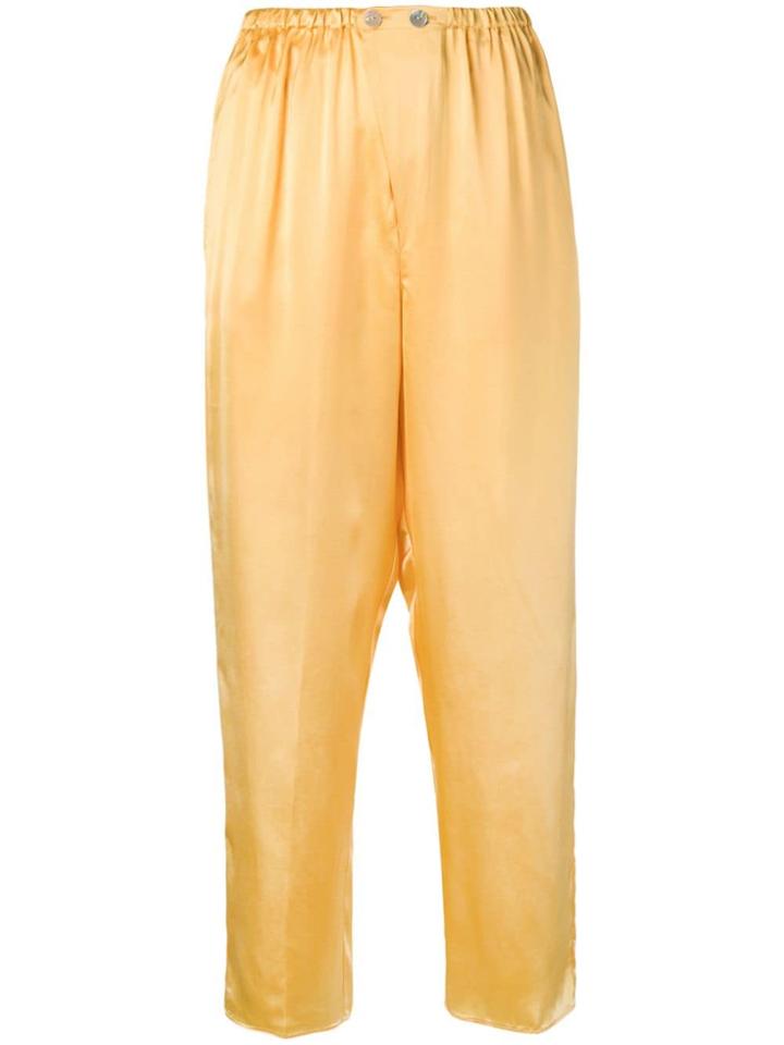 Forte Forte High-waist Wide Leg Trousers - Yellow