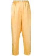 Forte Forte High-waist Wide Leg Trousers - Yellow