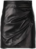 Givenchy Wrap Front Mini Skirt - Black
