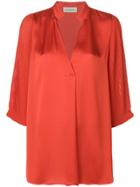By Malene Birger Pleated Sleeve Blouse - Yellow & Orange