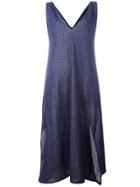 Mm6 Maison Margiela Glitter Dress - Blue