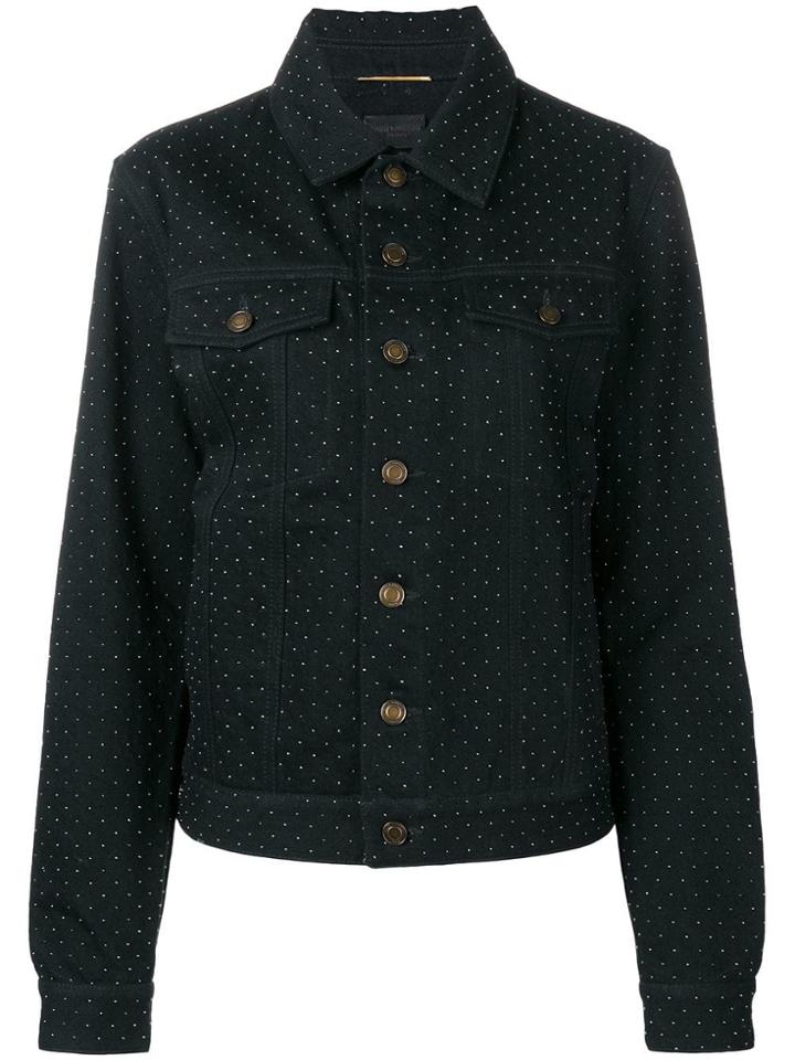 Saint Laurent Boyfriend Denim Jacket - Black