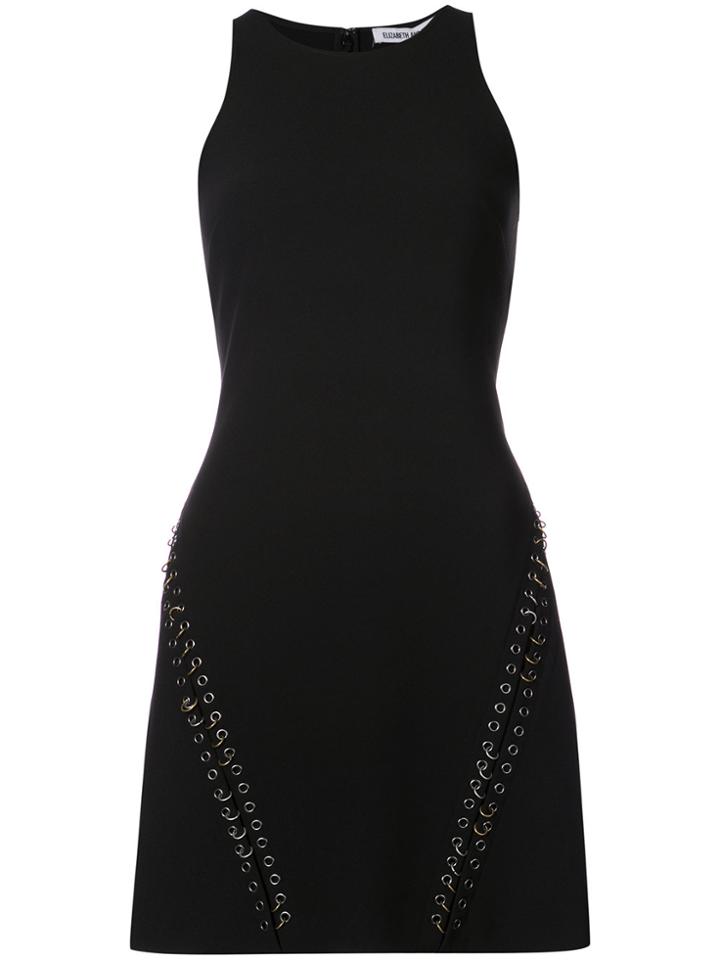 Elizabeth And James Clearly Eyelet Detailed Mini Dress - Black