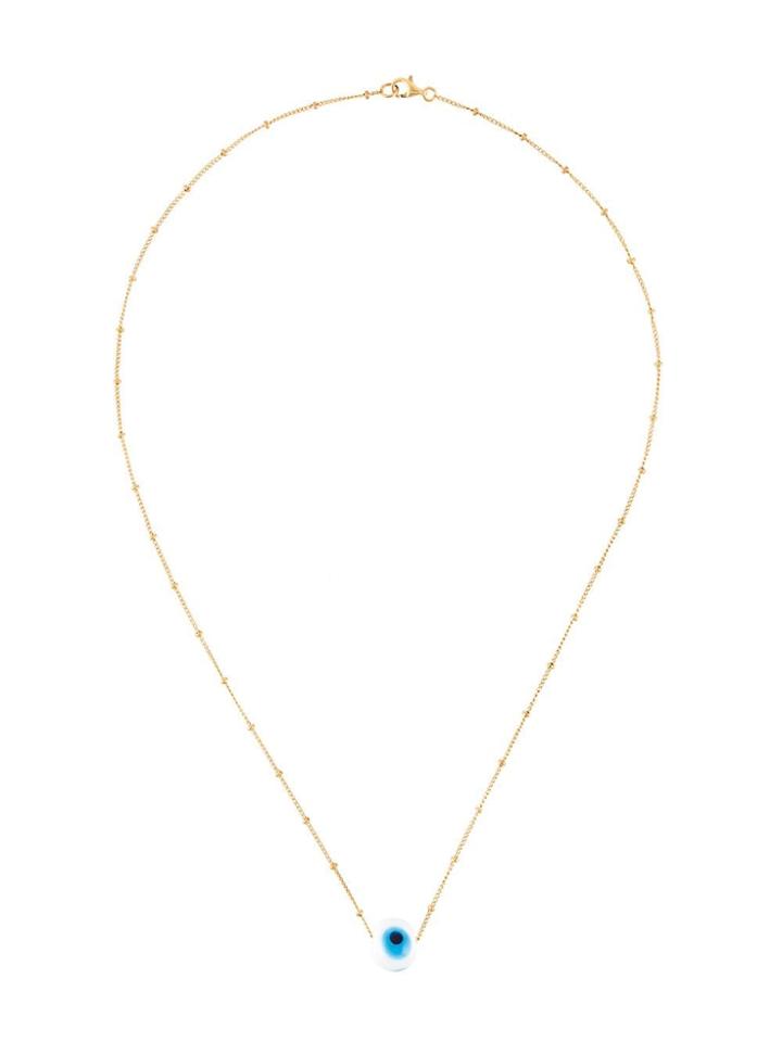 Eye M By Ileana Makri Eyeball Pendant Necklace - Metallic