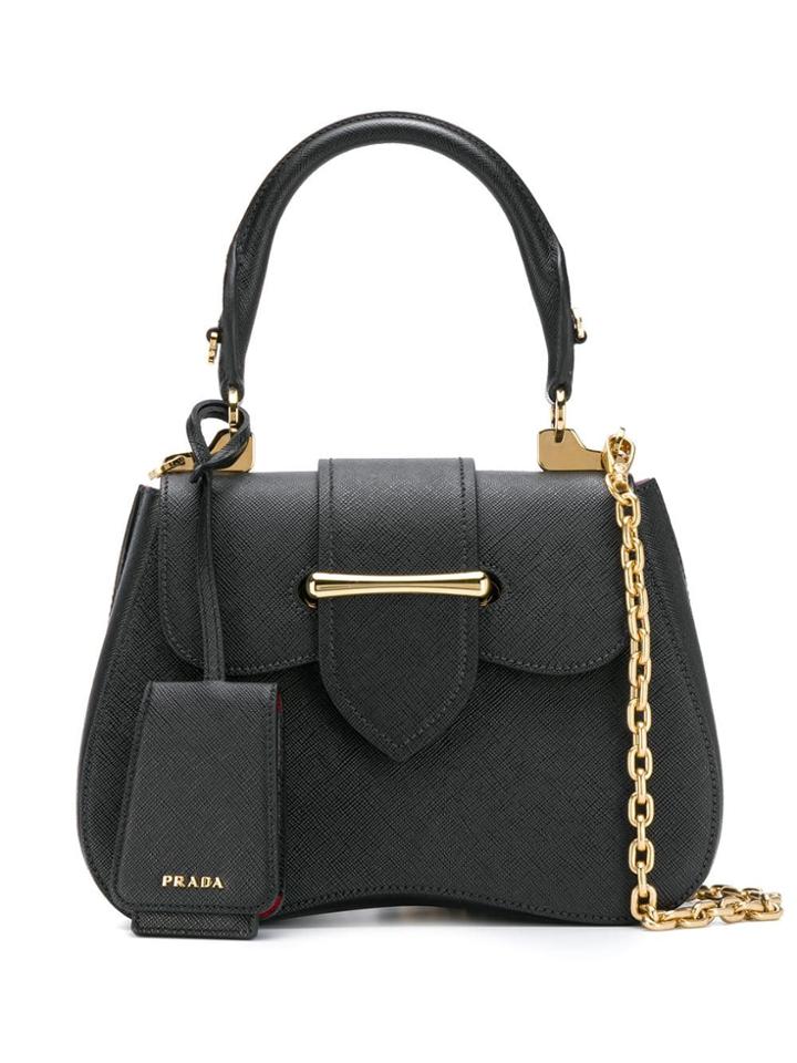 Prada Small Sidonie Shoulder Bag - Black